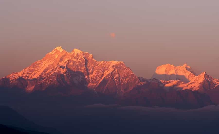 Sunrise over Mt. Khangchendzonga
