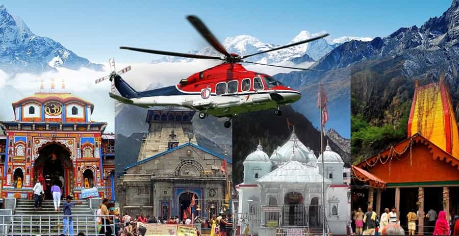 char dham yatra of by helicopter